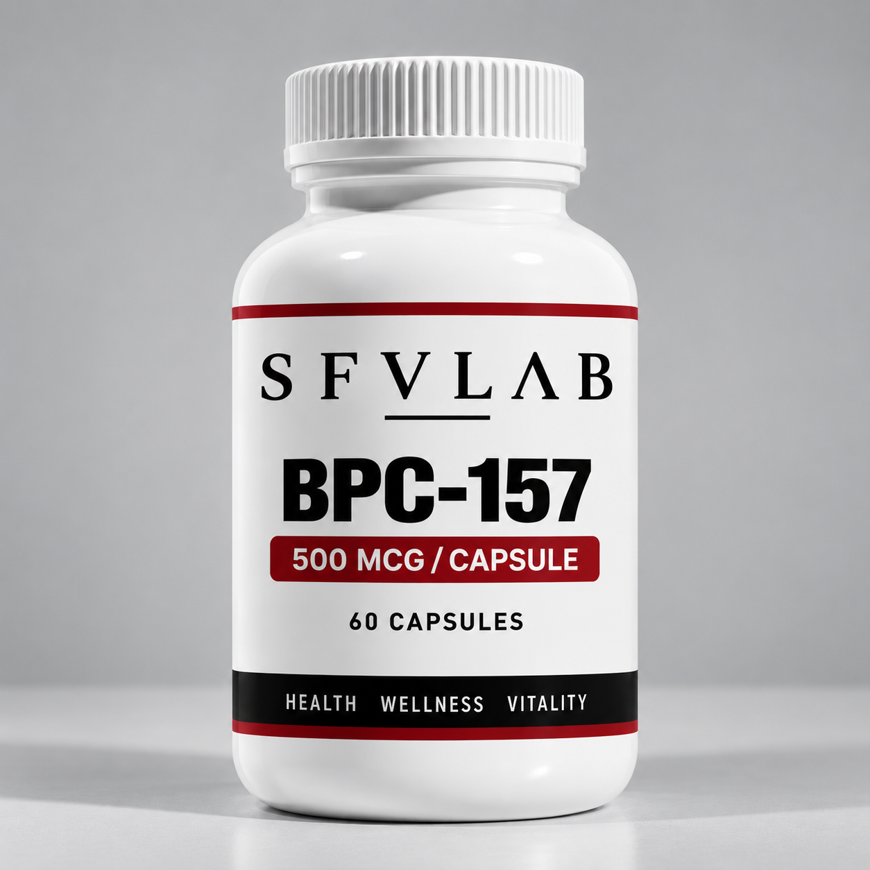 Laboratory vial presented in a premium controlled setting
